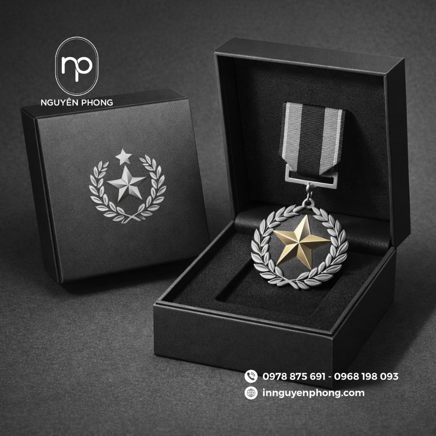 In Hộp Giấy Đựng Huân Chương